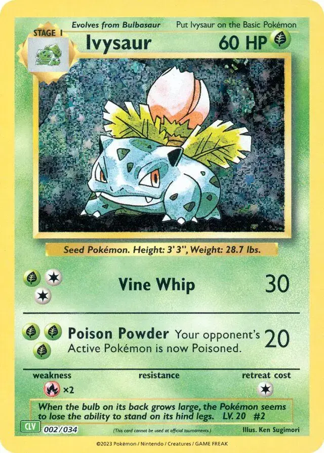 Ivysaur - Pokemon TCG Classic: Venusaur Deck #2