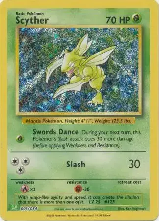 Scyther - Pokemon TCG Classic: Venusaur Deck #6