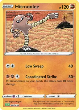 Hitmonlee #11 - Pokemon TCG Classic: Venusaur Deck