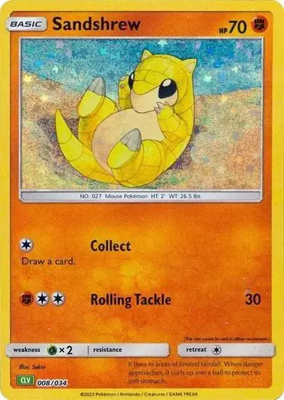 Sandshrew - Pokemon TCG Classic: Venusaur Deck #8