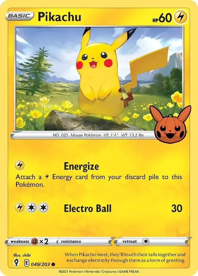 Pikachu - Pokemon Trick or Trade 2022 #49