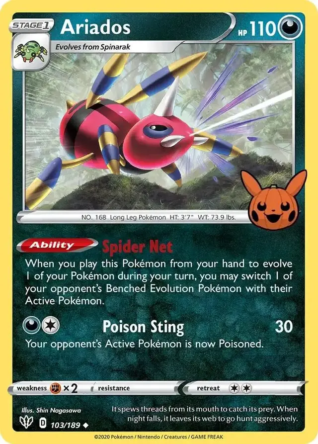 Ariados - Pokemon Trick or Trade 2022 #103