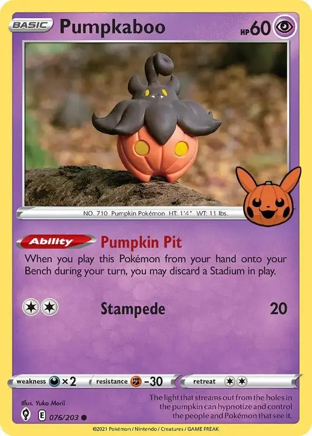 Pumpkaboo - Pokemon Trick or Trade 2022 #76