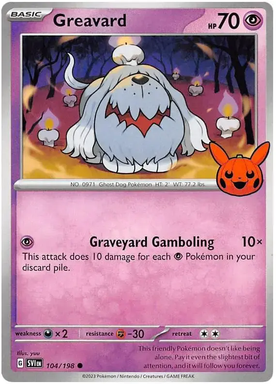 Greavard - Pokemon Trick or Trade 2023 #104