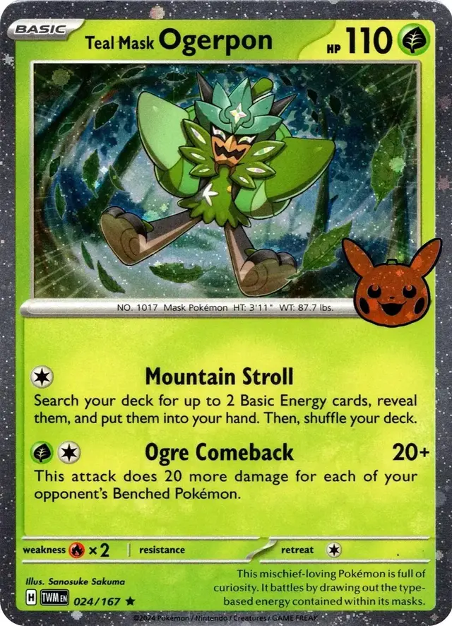 Teal Mask Ogerpon - Pokemon Trick or Trade 2024 #24