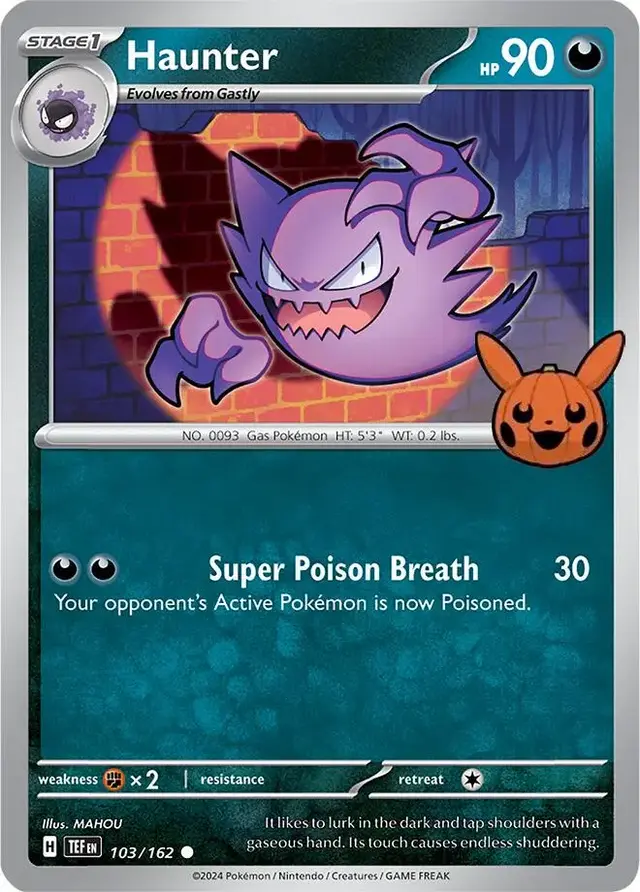 Haunter - Pokemon Trick or Trade 2024 #103
