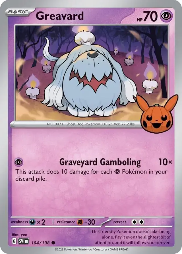 Greavard - Pokemon Trick or Trade 2024 #42