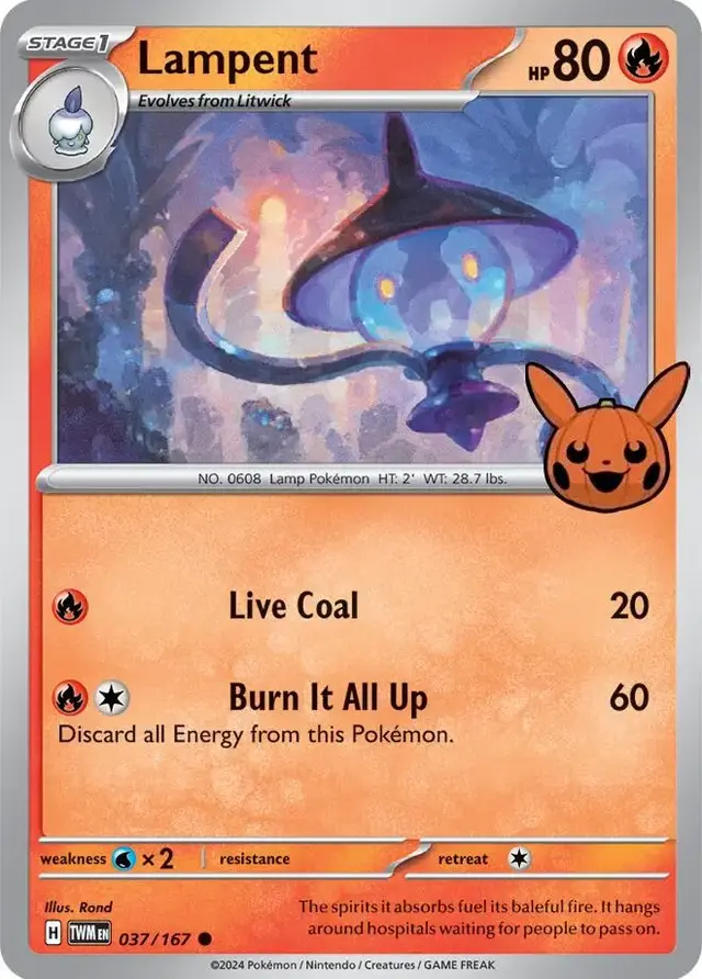 Lampent - Pokemon Trick or Trade 2024 #37