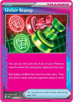 Unfair Stamp 165 - Pokemon Twilight Masquerade