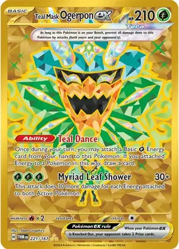 Teal Mask Ogerpon ex 221 - Pokemon Twilight Masquerade