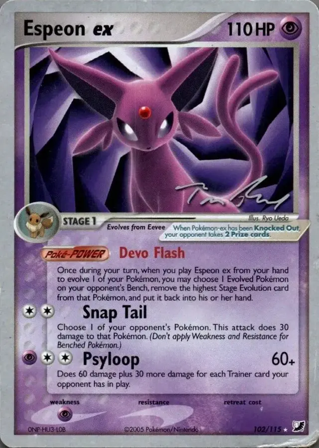 Espeon Ex - Pokemon World Championships 2007 #102