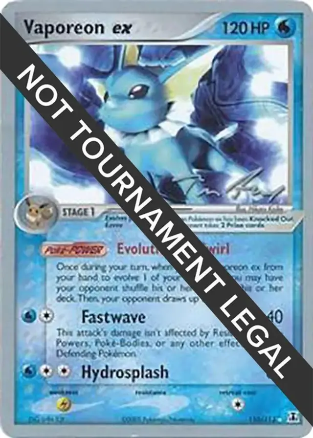 Vaporeon Ex - Pokemon World Championships 2007 #110