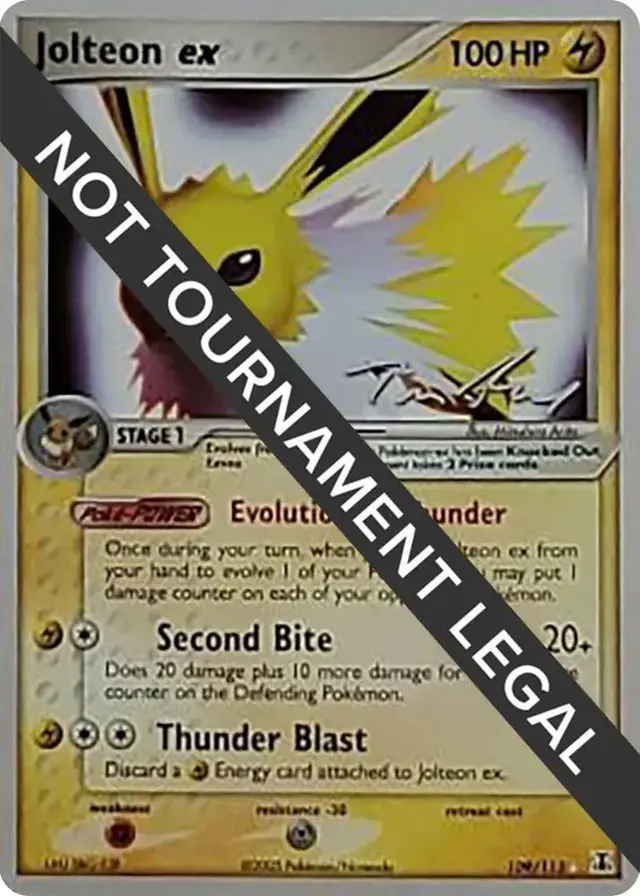 Jolteon Ex [Tom Roos] - Pokemon World Championships 2007 #109