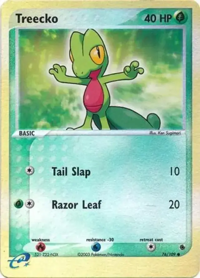 Treecko [Reverse Holo] - Pokemon Ruby & Sapphire #76