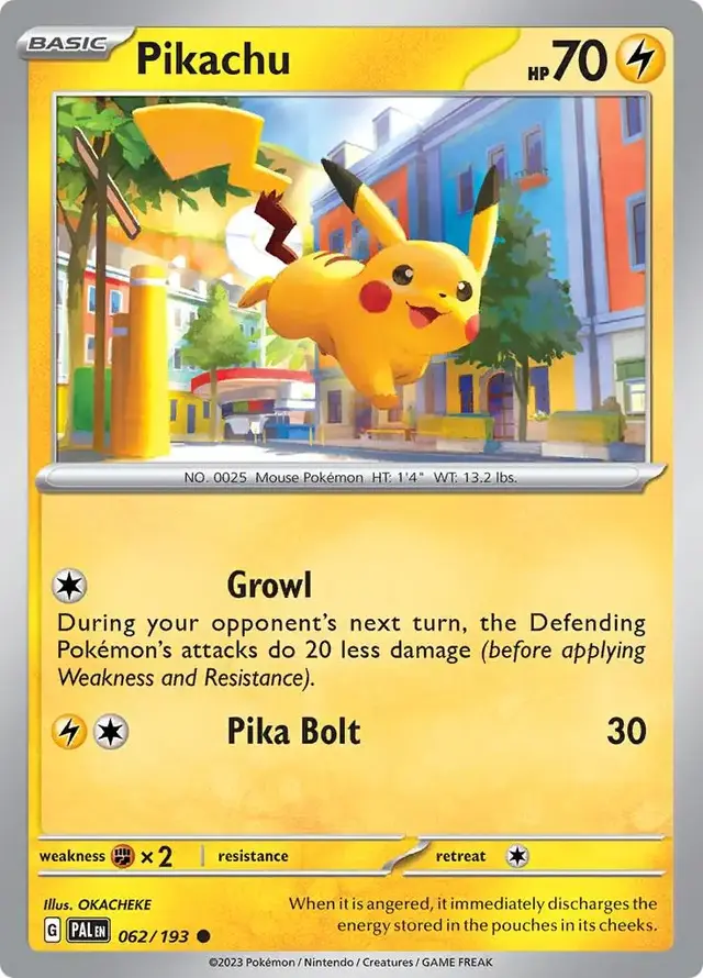 Pikachu - Pokemon Paldea Evolved #62