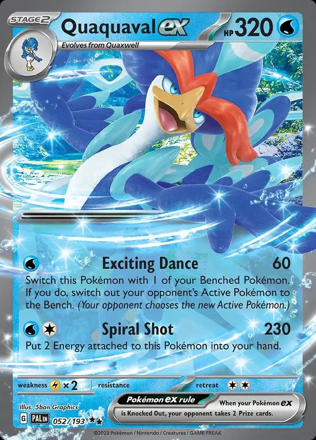 Quaquaval ex - Pokemon Paldea Evolved #52