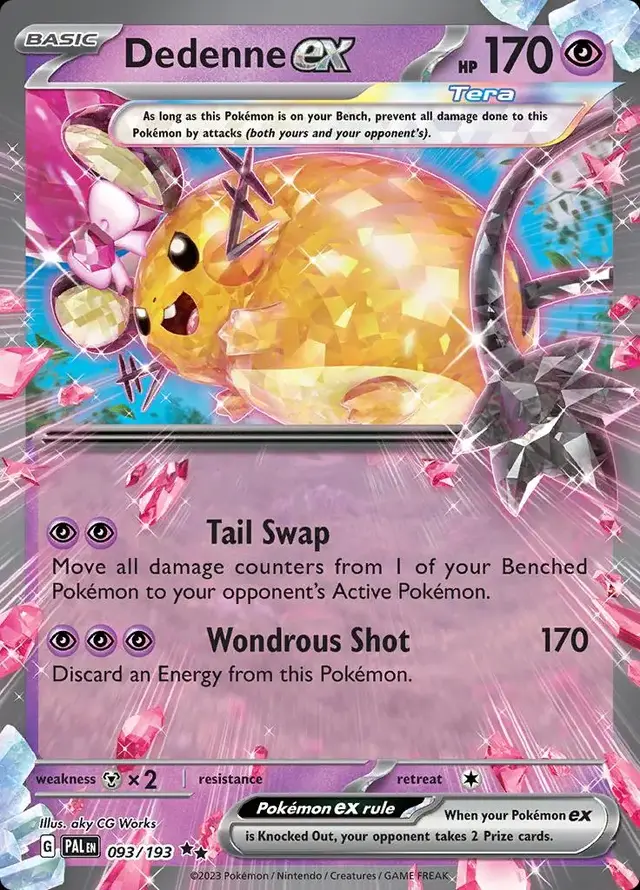 Dedenne ex - Pokemon Paldea Evolved #93
