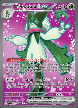 Meowscarada ex 231 - Pokemon Paldea Evolved