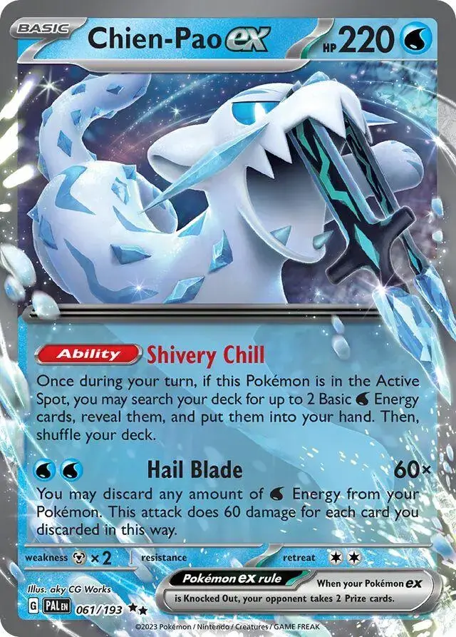 Chien-Pao ex - Pokemon Paldea Evolved #61