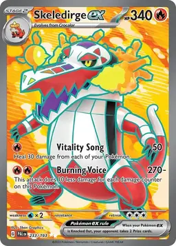 Skeledirge ex 233 - Pokemon Paldea Evolved