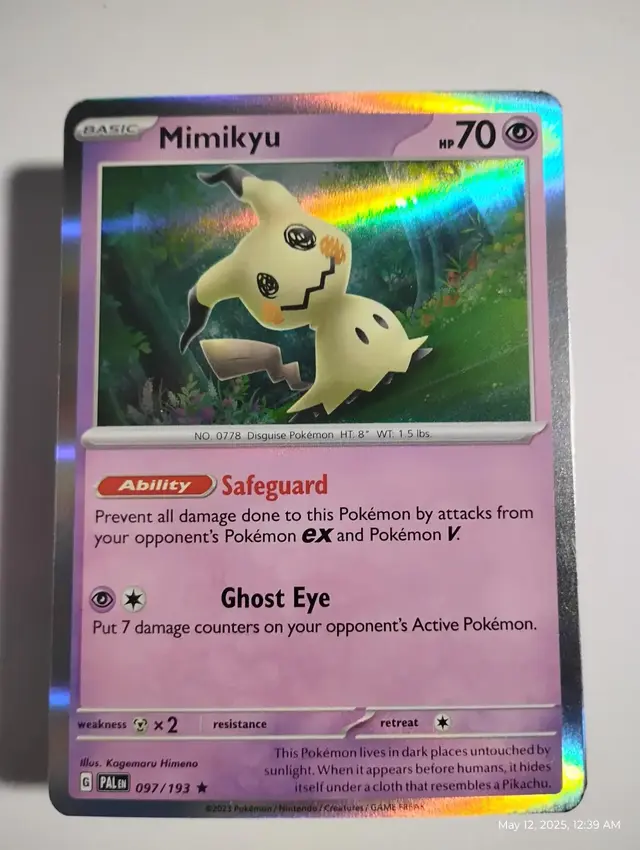 Mimikyu - Pokemon Paldea Evolved #97