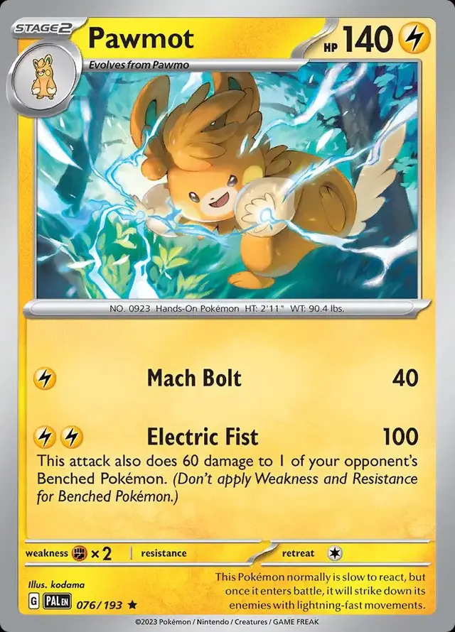 Pawmot - Pokemon Paldea Evolved #76