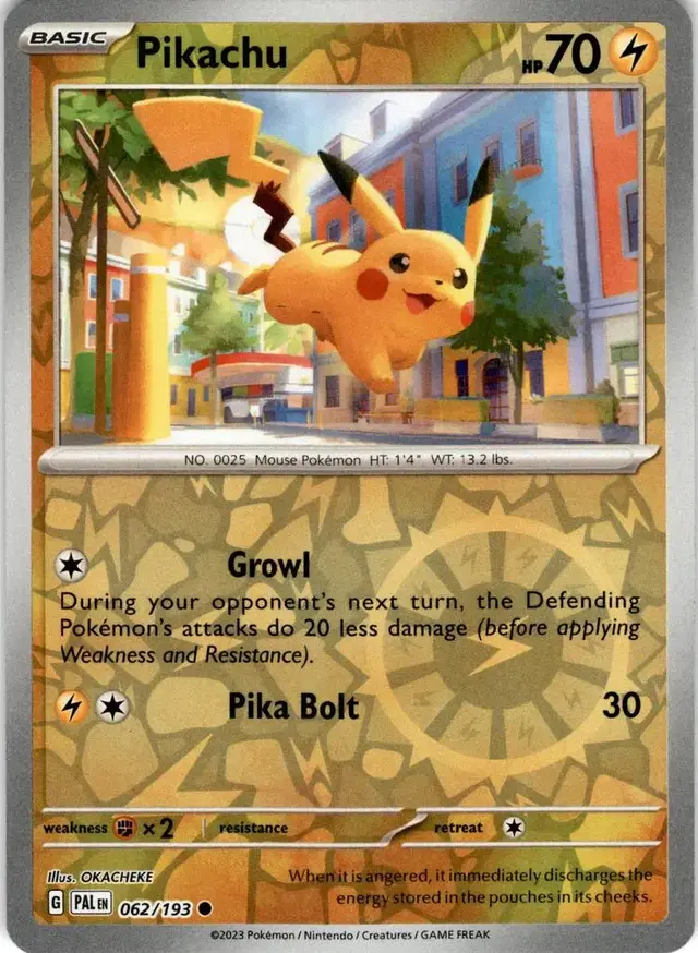 Pikachu [Reverse Holo] - Pokemon Paldea Evolved #62