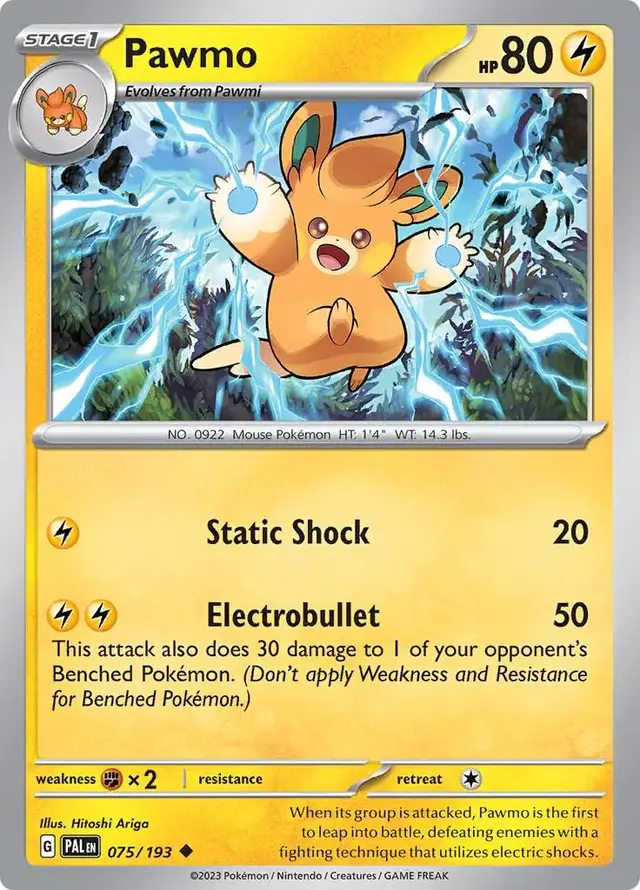 Pawmo - Pokemon Paldea Evolved #75