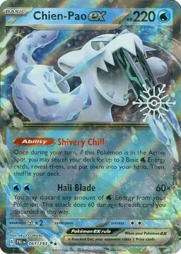 Chien-Pao Ex [Snowflake Stamp] 61 - Pokemon Paldea Evolved