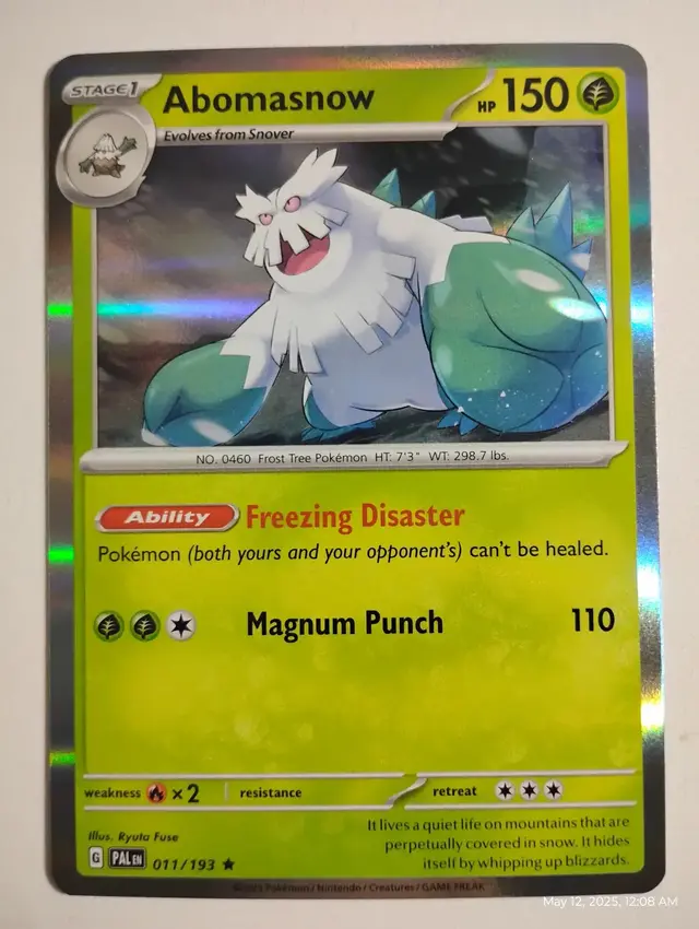 Abomasnow - Pokemon Paldea Evolved #11