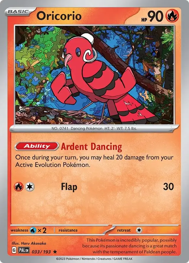 Oricorio - Pokemon Paldea Evolved #33