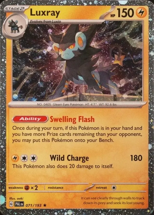 Luxray [Cosmos Holo] - Pokemon Paldea Evolved #71