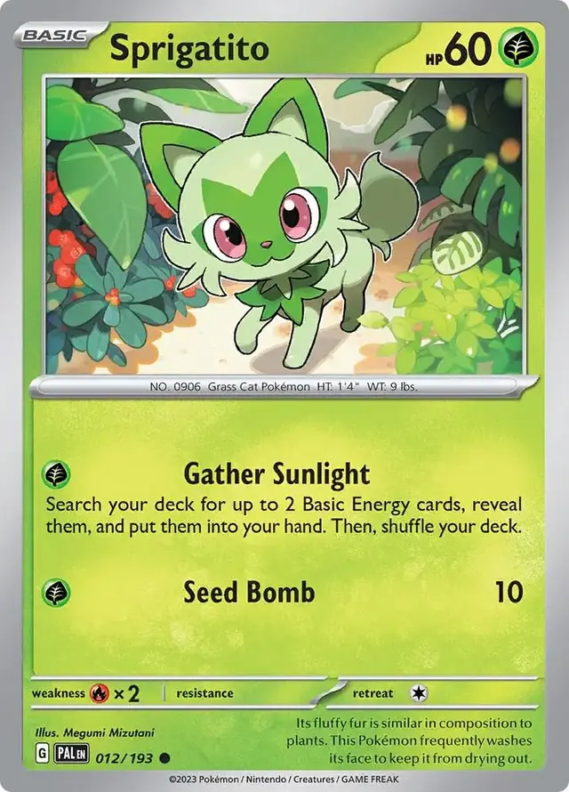 Sprigatito - Pokemon Paldea Evolved #12