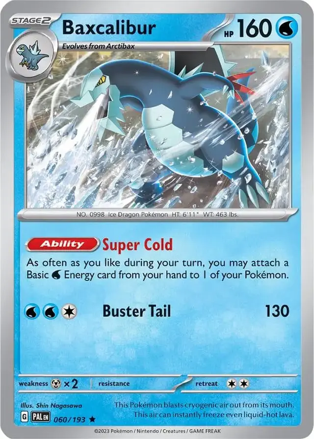 Baxcalibur - Pokemon Paldea Evolved #60