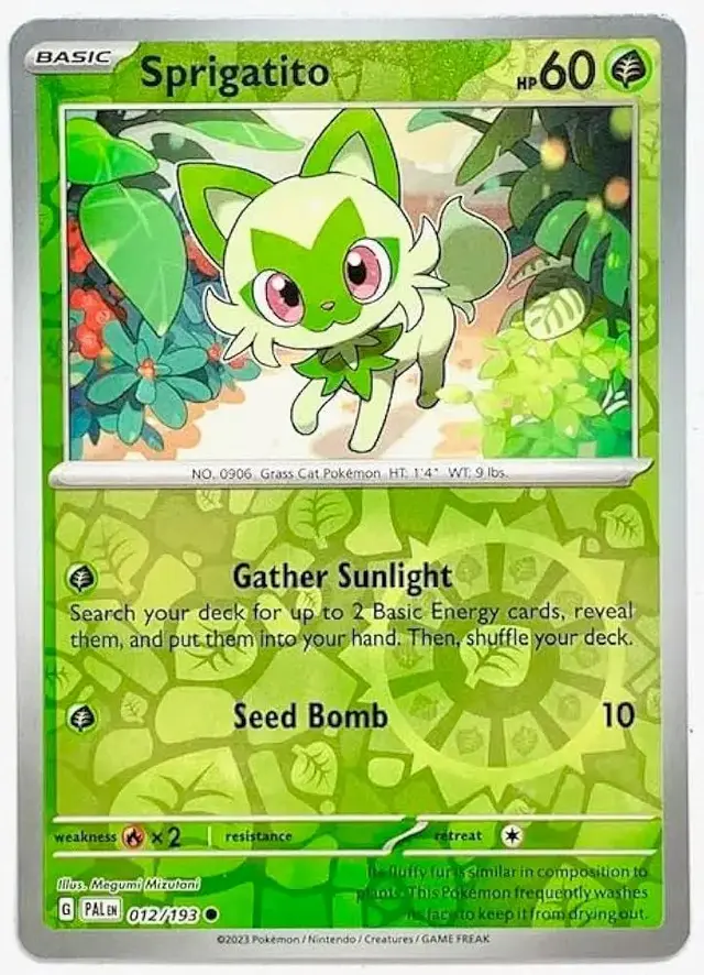Sprigatito [Reverse Holo] - Pokemon Paldea Evolved #12