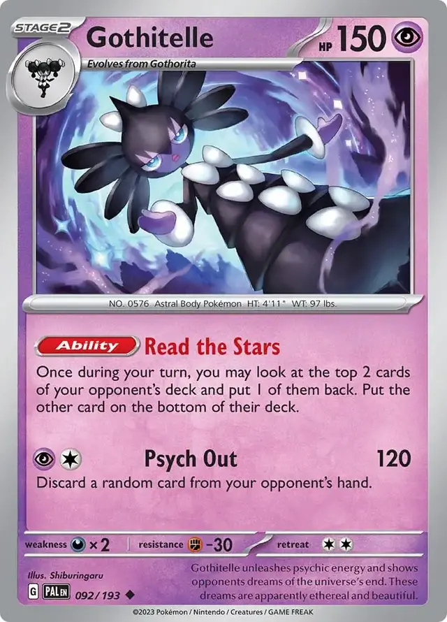 Gothitelle - Pokemon Paldea Evolved #92