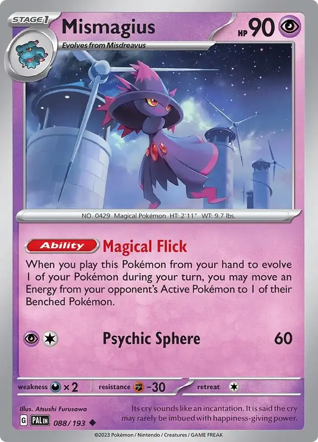 Mismagius - Pokemon Paldea Evolved #88