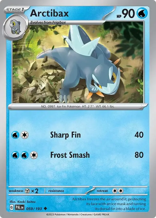 Arctibax - Pokemon Paldea Evolved #59