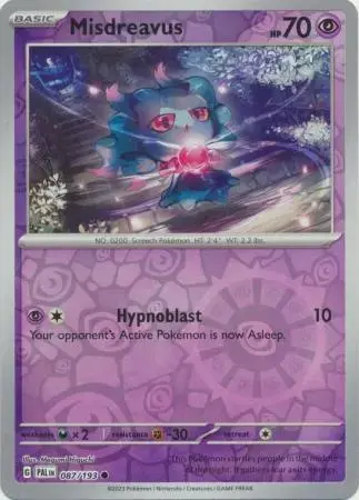 Misdreavus [Reverse Holo] - Pokemon Paldea Evolved #87