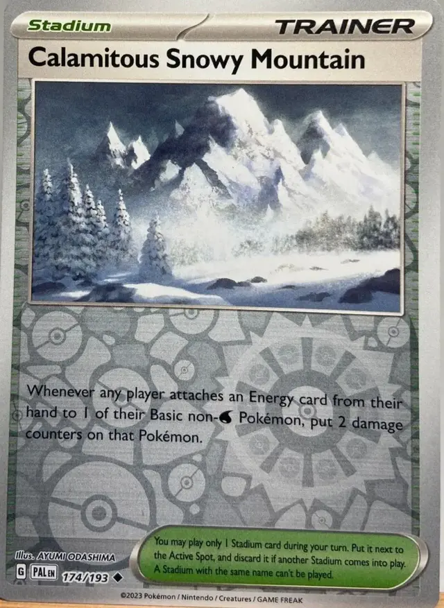 Calamitous Snowy Mountain [Reverse Holo]