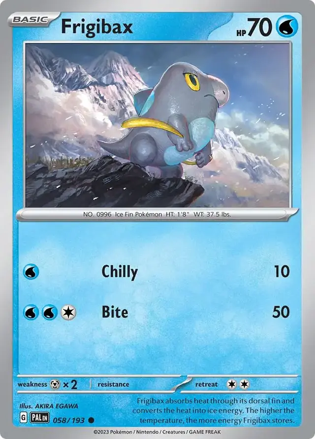 Frigibax - Pokemon Paldea Evolved #58