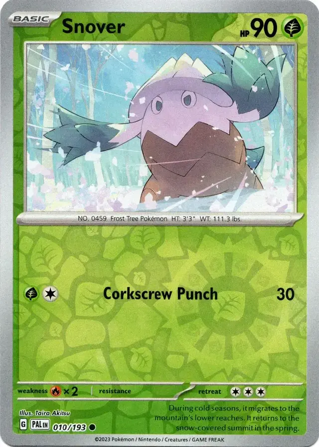 Snover [Reverse Holo] - Pokemon Paldea Evolved #10