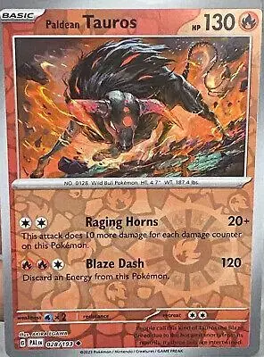 Paldean Tauros [Reverse Holo] - Pokemon Paldea Evolved #28