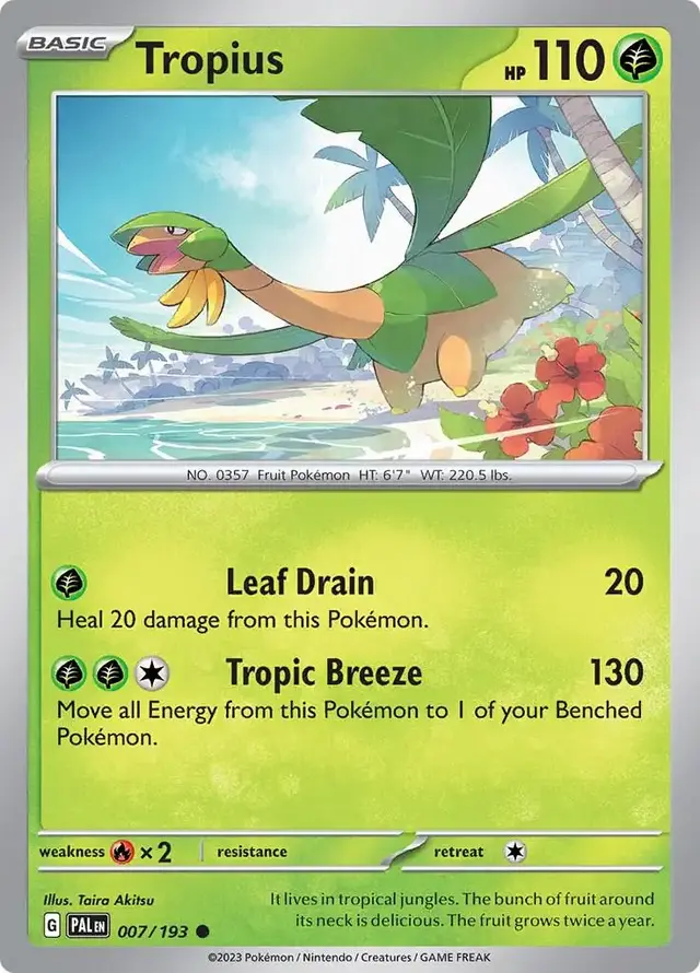 Tropius - Pokemon Paldea Evolved #7