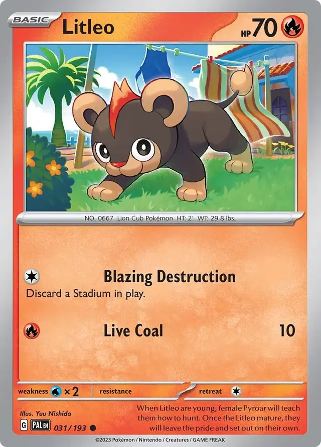 Litleo - Pokemon Paldea Evolved #31