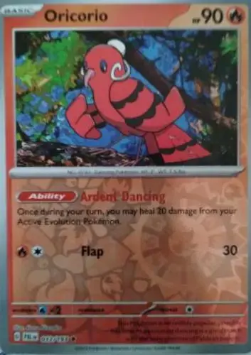 Oricorio [Reverse Holo] - Pokemon Paldea Evolved #33