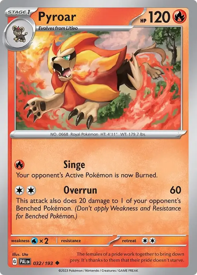 Pyroar - Pokemon Paldea Evolved #32