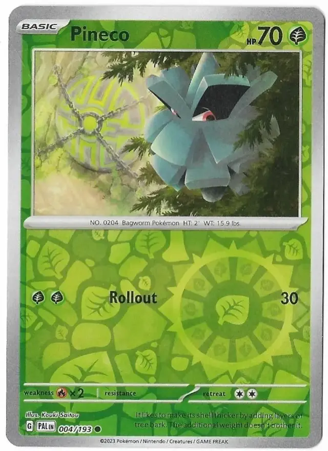 Pineco [Reverse Holo] - Pokemon Paldea Evolved #4