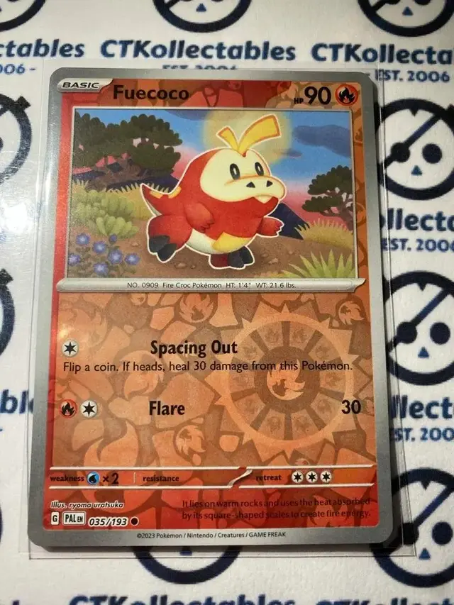 Fuecoco [Reverse Holo] - Pokemon Paldea Evolved #35