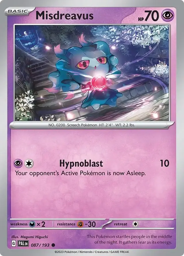 Misdreavus - Pokemon Paldea Evolved #87